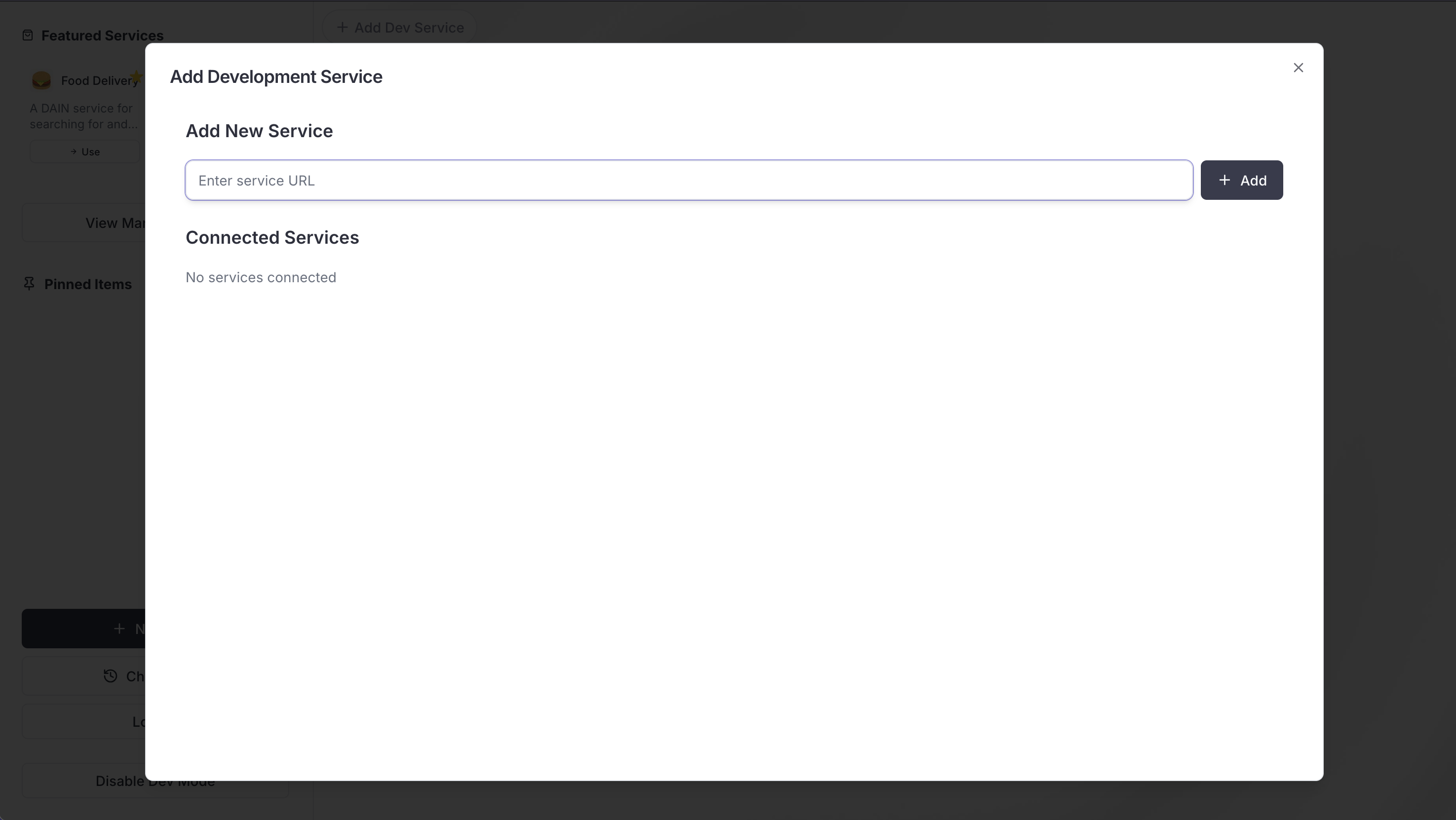 Service Modal